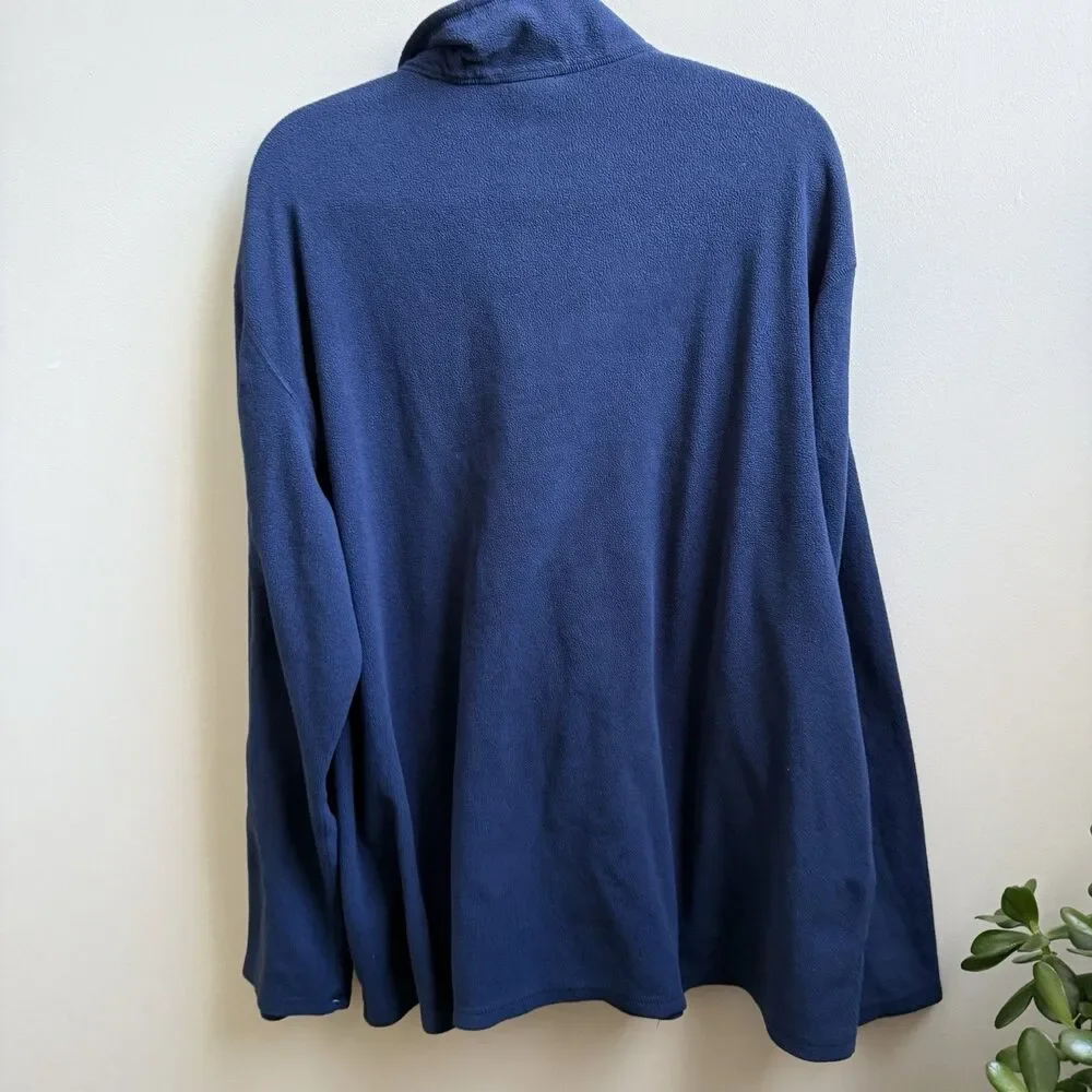 The North Face 1/4 Zip Pullover Men’s Fleece Navy Blue Lightweight Size XXL